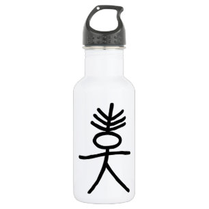 Vater, Chinesischer Hieroglyph (Dongba) Trinkflasche