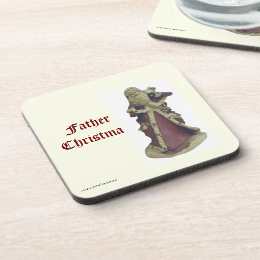 VATER CHRISTAS GETRÄNKEUNTERSETZER (Linke Seite)