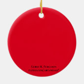 VATER CHRISTAS KERAMIK ORNAMENT (Hinten)
