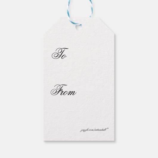 VATER CHRISTAS STICKER GESCHENKANHÄNGER (Rückseite)