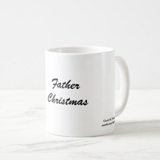"VATER CHRISTMAS" KAFFEETASSE (VorderseiteRechts)