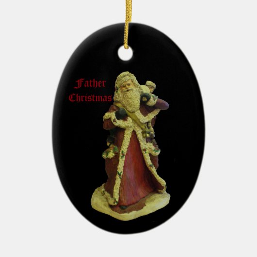 "VATER CHRISTMAS KERAMIK ORNANATION" KERAMIK ORNAMENT (Vorne)