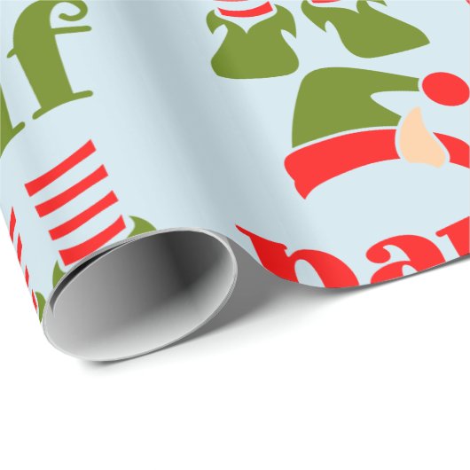 VATER CHRISTMAS WRAPPPAPIER "PAPA ELF" GESCHENKPAPIER (Rolleneckpunkt)