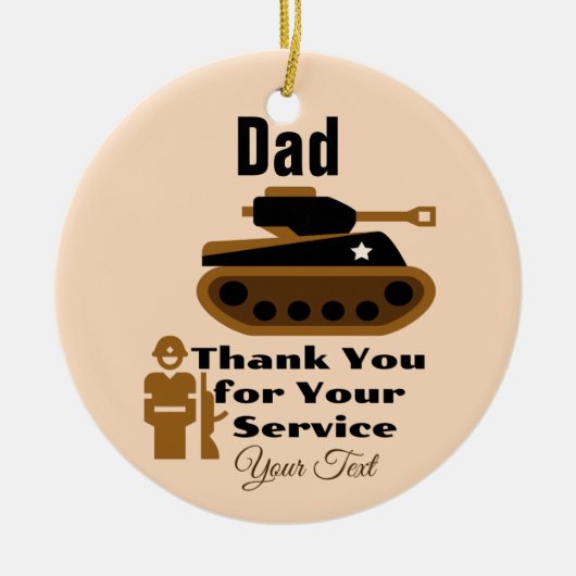 Vater Circle Ornament Hang Year (Vorne)