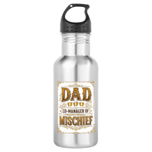 Vater Co-Manager von Unfug Lustiger Vater Design_1 Edelstahlflasche