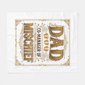 Vater Co-Manager von Unfug Lustiger Vater Design_1 Fleecedecke (Vorderseite (Horizontal))