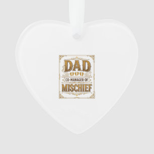 Vater Co-Manager von Unfug Lustiger Vater Design_1 Ornament