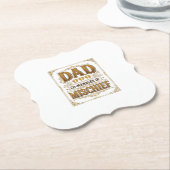 Vater Co-Manager von Unfug Lustiger Vater Design_1 Untersetzer (angewinkelt)