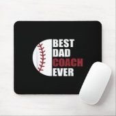 Vater Coach Ever Baseball Fathers Day Baseball Vat Mousepad (Mit Mouse)