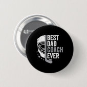 Vater Coach Jeden Vatertag Hockey Button (Vorne & Hinten)