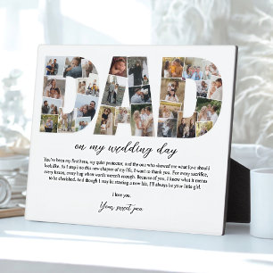 Vater Collage Auf meinem Hochzeitstag Vater Gesche Fotoplatte