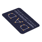 Vater Constellation Happy Vatertag Magnet (Rechte Seite)
