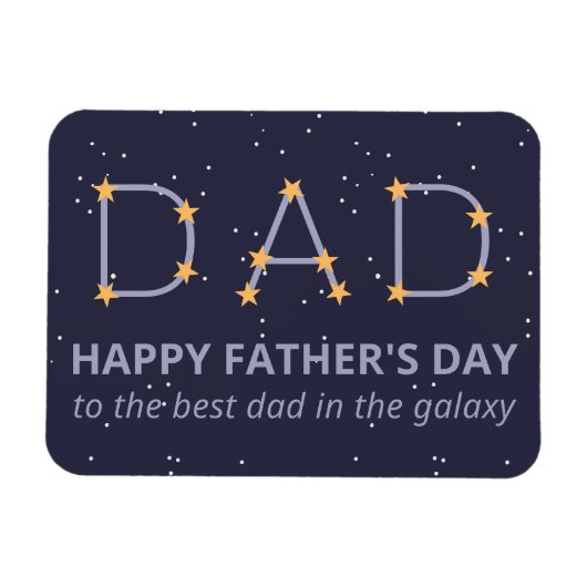 Vater Constellation Happy Vatertag Magnet (Horizontal)