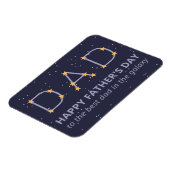 Vater Constellation Happy Vatertag Magnet (Linke Seite)