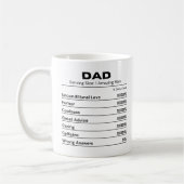 Vater Cool Bester Vater Koffein Lover Kaffeetasse (Links)