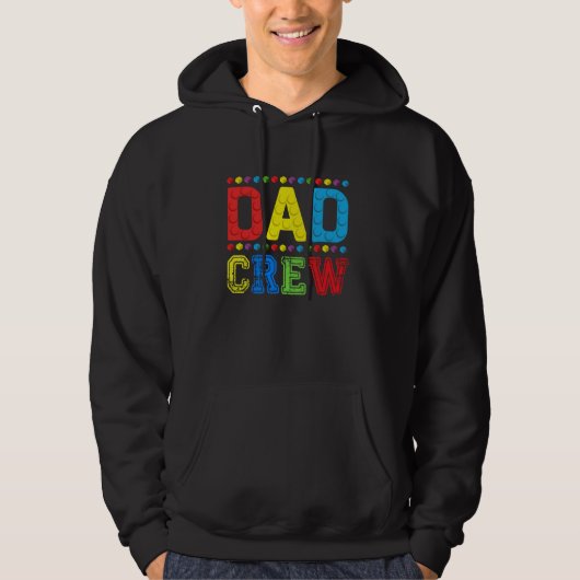 Vater Crew Gebäude Blockiert Master Builder Brick Hoodie (Vorderseite)