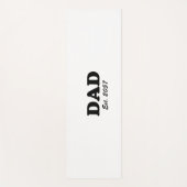 Vater Custom est date moderne typografisch schwarz Yogamatte (Vorderseite)