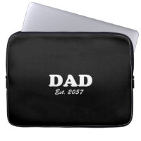 Vater Custom Est Datum moderne Typografie schwarz