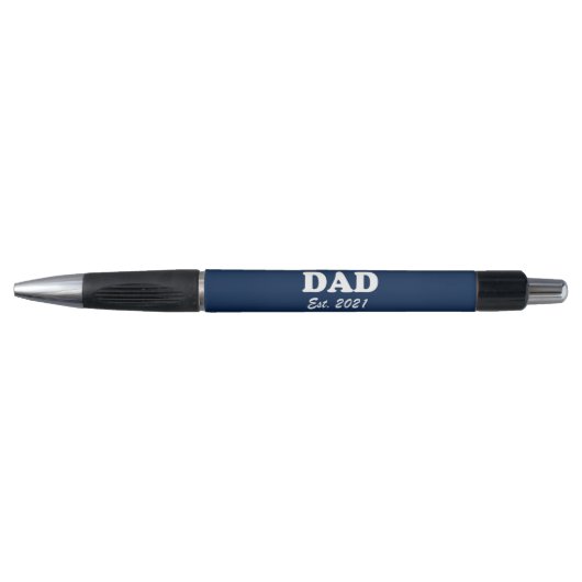 Vater Custom Established Datumsplatz Blau Moderne Kugelschreiber (Vorderseite)