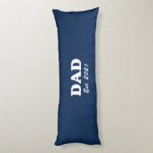 Vater Custom Established Datumsplatz blau weiß, mo Seitenschläferkissen (Rückseite (Vertikal))