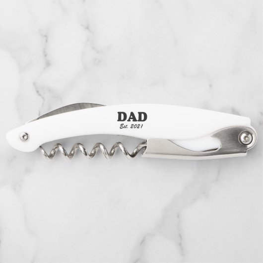 Vater Custom Establishment date personalisiert mod Kellnermesser (Rückseite)