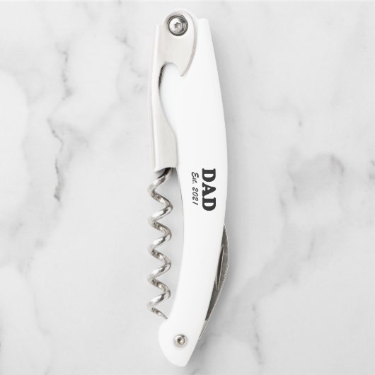 Vater Custom Establishment date personalisiert mod Kellnermesser (Vorderseite)