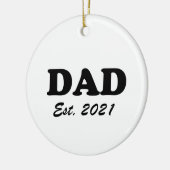 Vater Custom Establishment date personalisiert mod Keramik Ornament (Links)