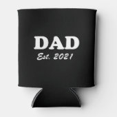 Vater Custom Establishment date schwarz & weiß mod Dosenkühler (Vorderseite)