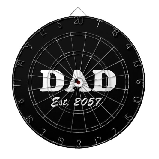 Vater Custom Establishment Datum moderne lustige s Dartscheibe (vorne)