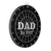 Vater Custom Establishment Datum moderne lustige s Dartscheibe (Vorderseite Links)