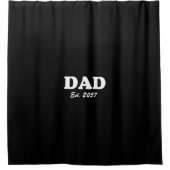 Vater Custom Establishment Datum moderne lustige s Duschvorhang (Vorderseite)