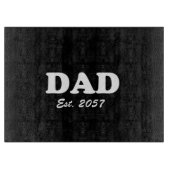 Vater Custom Establishment Datum moderne lustige s Schneidebrett (Vorderseite)