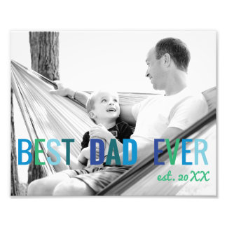 Vater Custom Foto Bester Vater je mit Jahr Vater's