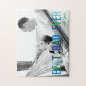 Vater Custom Foto Bester Vater je mit Jahr Vater's Puzzle (Vertikal)