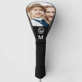 Vater Custom Foto Monogram Golfer Vathday Golf Headcover (Vorderseite)