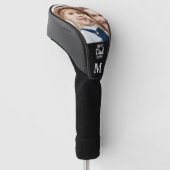 Vater Custom Foto Monogram Golfer Vathday Golf Headcover (angewinkelt)
