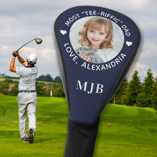 VATER Custom Foto Personalisiert Monogram Blue Gol Golf Headcover
