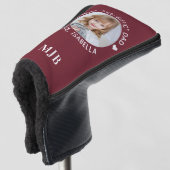 VATER Custom Foto Personalisiert Monogramm Putter Golf Headcover (3/4 Vorderseite)
