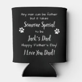 Vater Custom Haustier Foto Vatertag Dosenkühler (Rückseite)