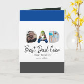 VATER Cutout 3 FotoCollage Personalisiertes Gesche Karte (Gelbe Blume)