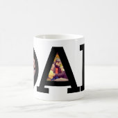 Vater D A D Vatertag Foto Kaffeetasse (Mittel)