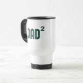 Vater Dad2 exponential quadriert Reisebecher (Vorderseite Links)