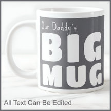 Vater Daddy Custom Big Tasse Gray C19 Funny Novelt