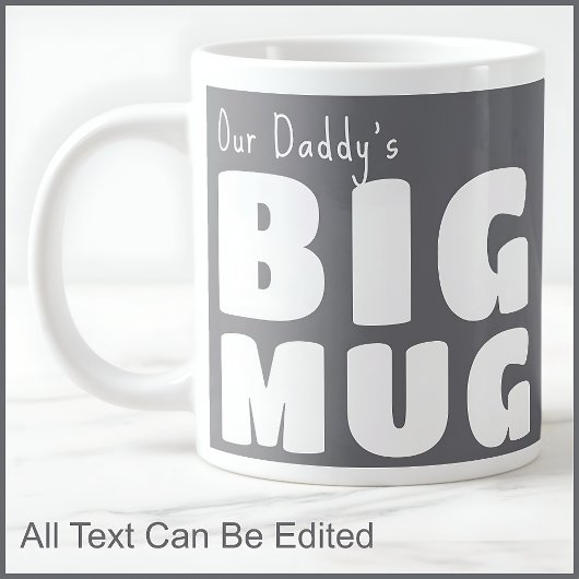 Vater Daddy Custom Big Tasse Gray C19 Funny Novelt