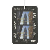Vater Daddy Custom Two Foto Autolufterfrischer (Vorderseite)