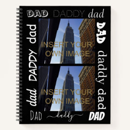 Vater Daddy Custom Two Foto Notizblock