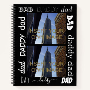 Vater Daddy Custom Two Foto Notizblock