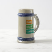 Vater Daddy Daddies Vatertagsdesign Bierglas (VorderseiteRechts)