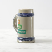 Vater Daddy Daddies Vatertagsdesign Bierglas (Vorderseite Links)