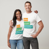 Vater Daddy Daddies Vatertagsdesign T-Shirt (Unisex)